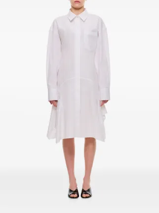 Stella McCartney Flared Shirt Dress | White | FARFETCH UK