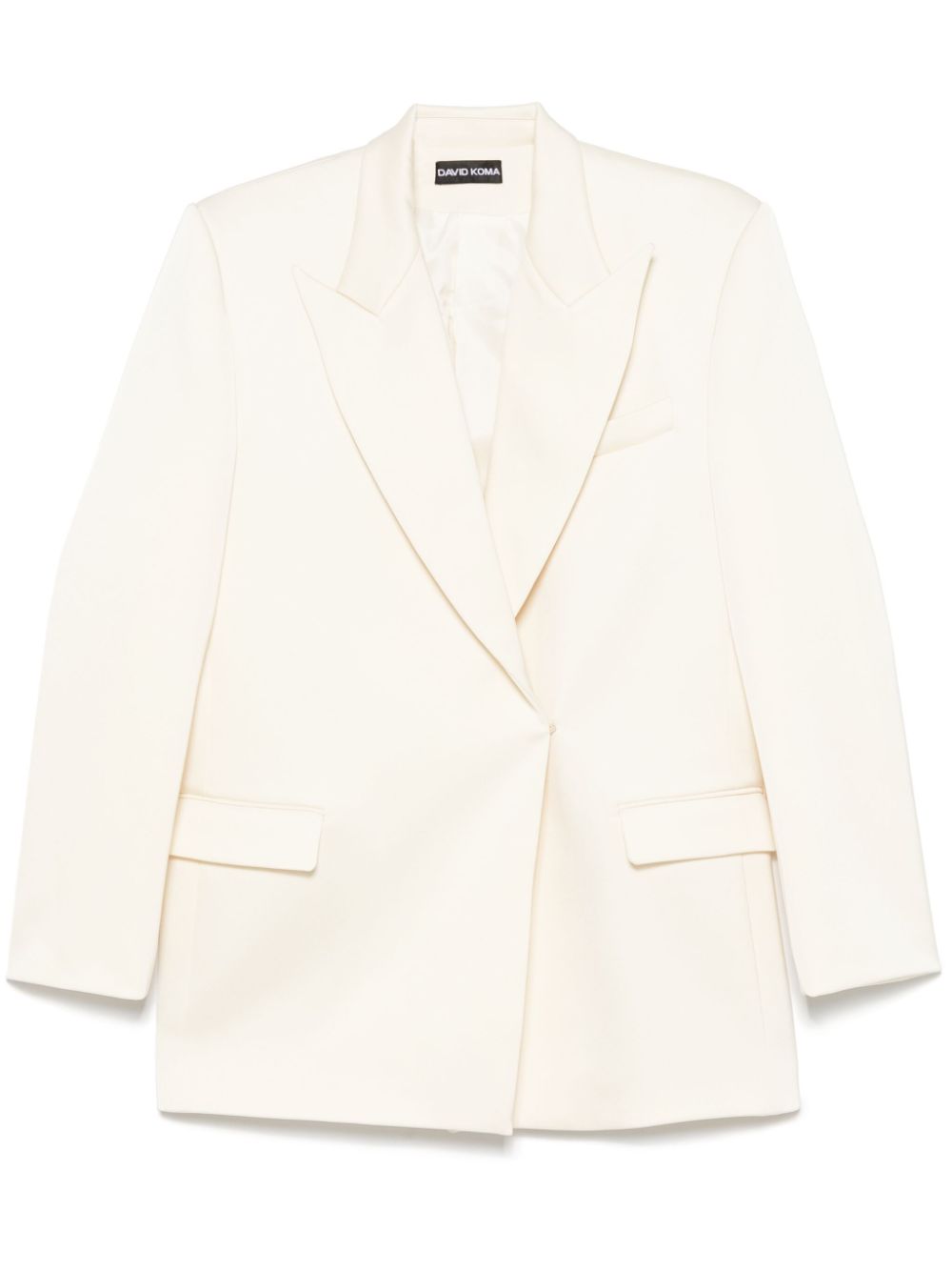 tailored satin blazer