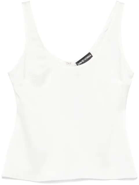 David Koma satin tank top