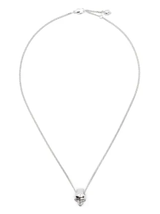 Alexander McQueen スカルネックレス Alexander McQueen スカル ネックレス | シルバートーン | FARFETCH JP