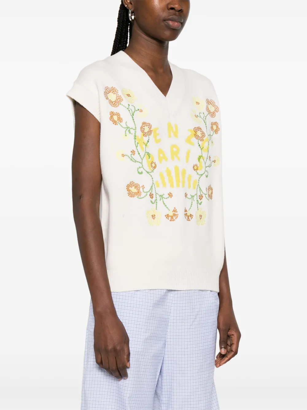 Kenzo Jungle Flower gilet Wit