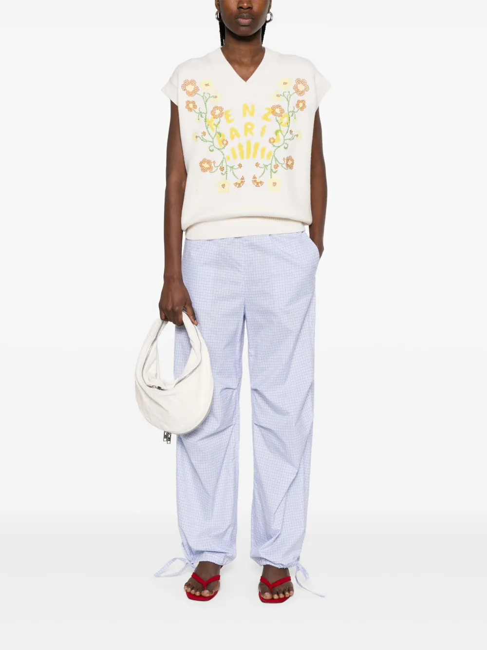 Kenzo Jungle Flower gilet Wit