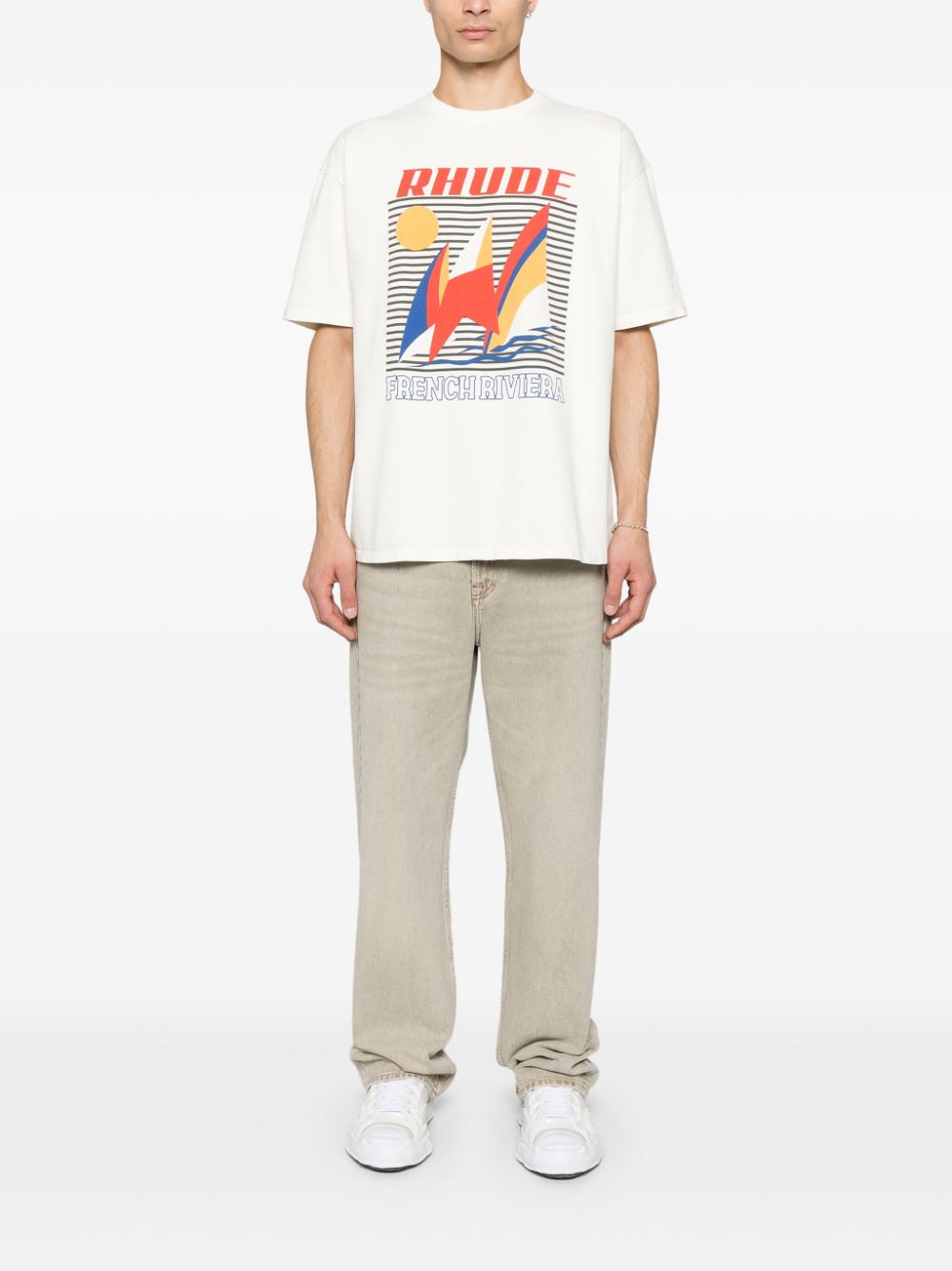 RHUDE French Riviera T-shirt - Wit