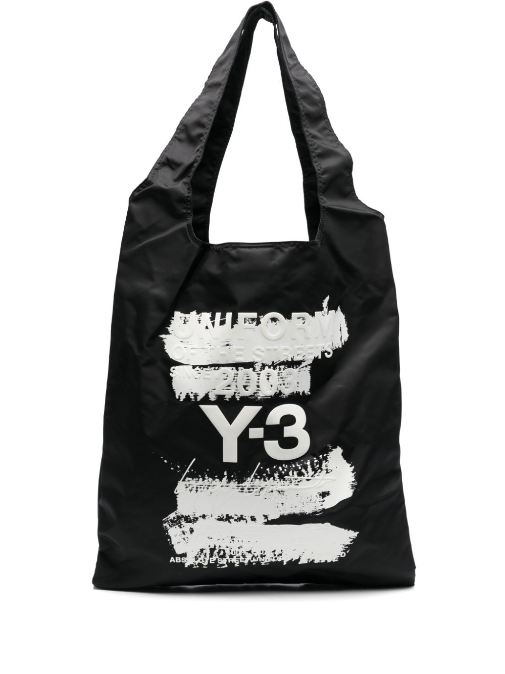 logo-print tote bag