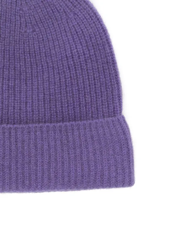 Auralee Cashmere Beanie Hat | Purple | FARFETCH