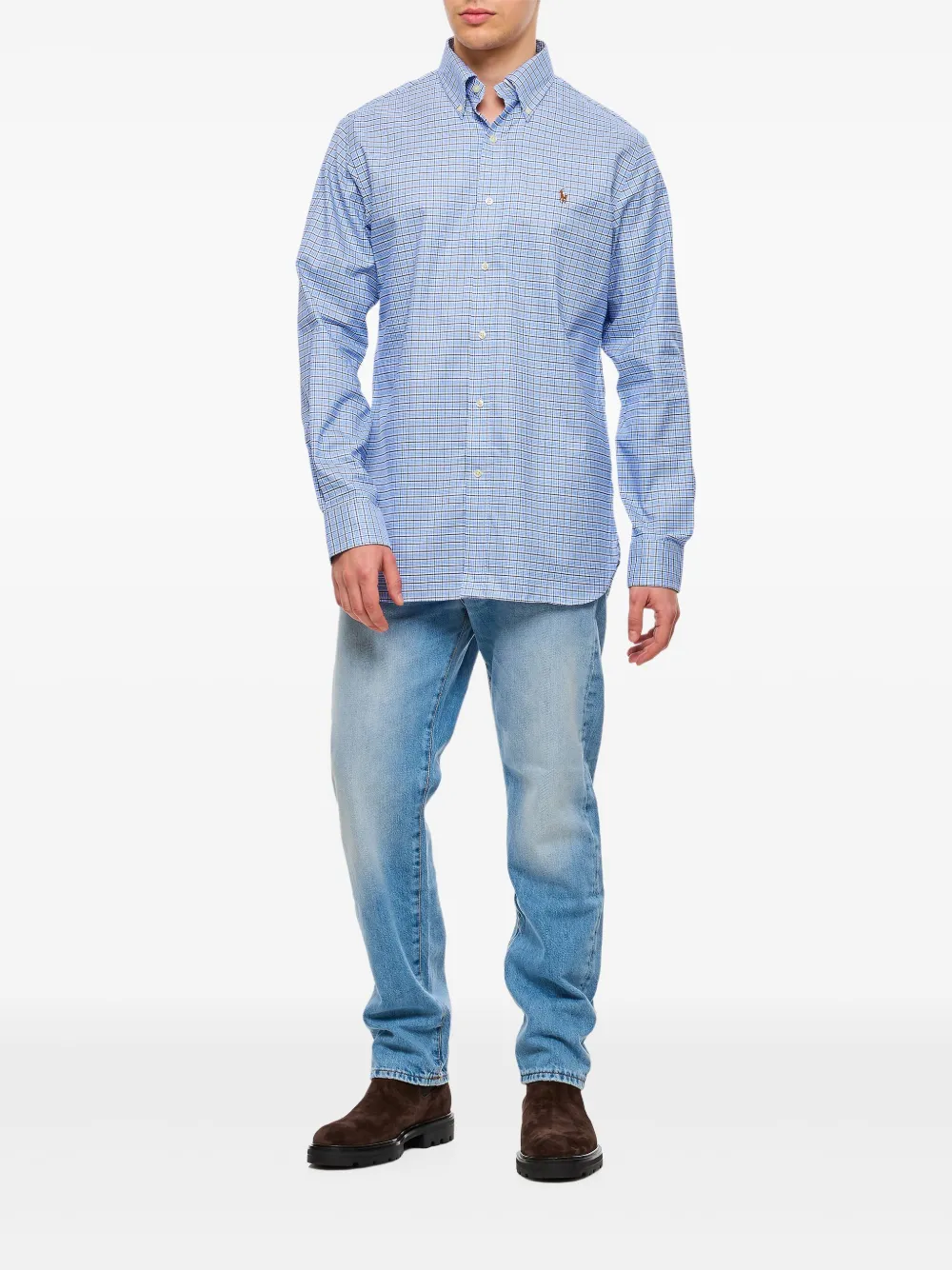 Polo Ralph Lauren Geruit overhemd - Blauw