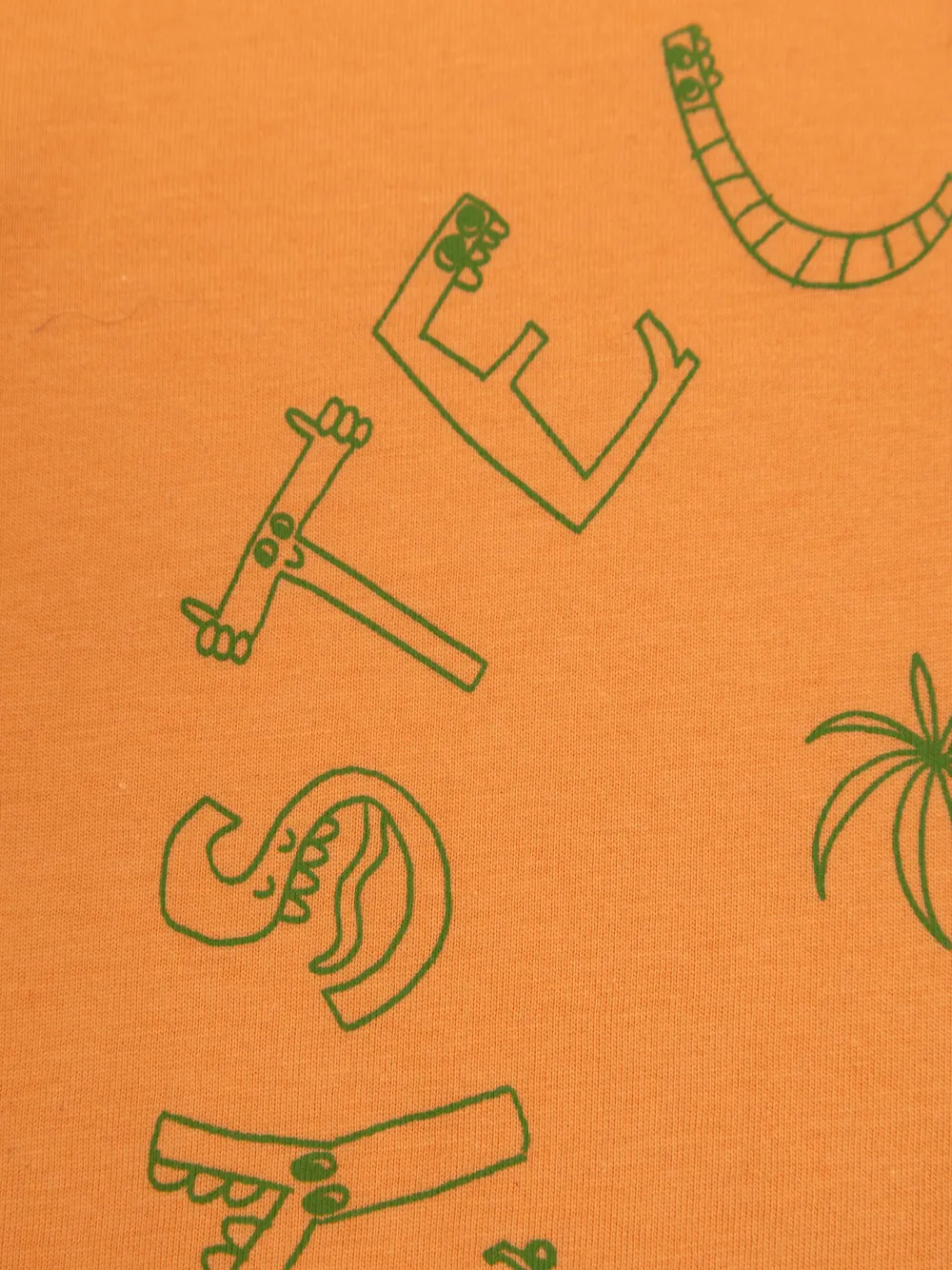 Stella McCartney Kids T-shirt met print Oranje