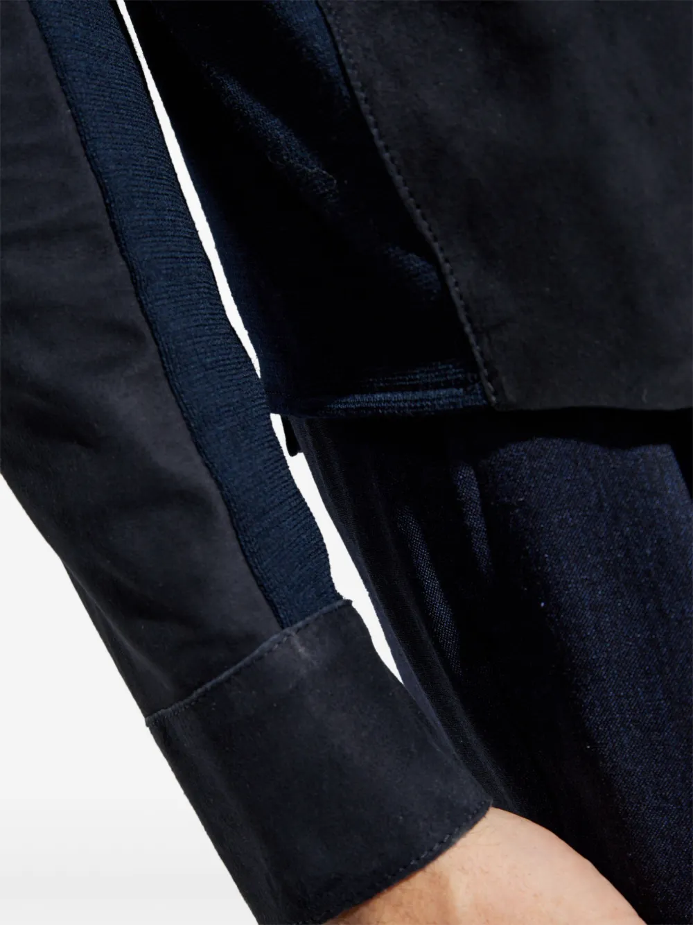 Eleventy Suède shirtjack Blauw