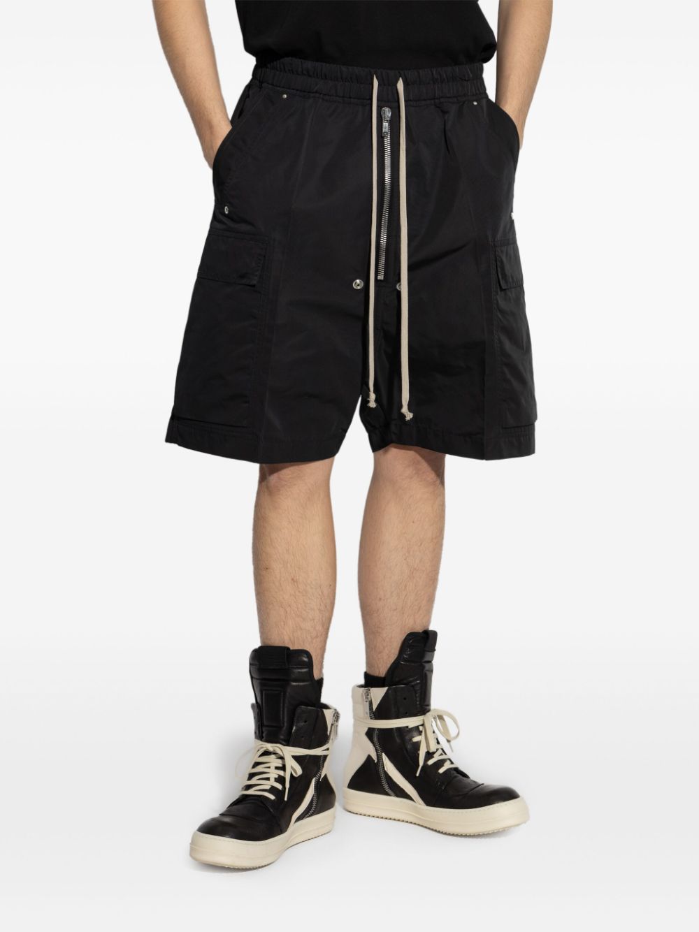 Rick Owens Cargobela shorts - Zwart