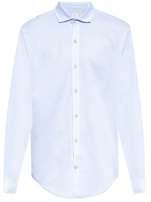 Chemise à col italien - Eleventy - Modalova
