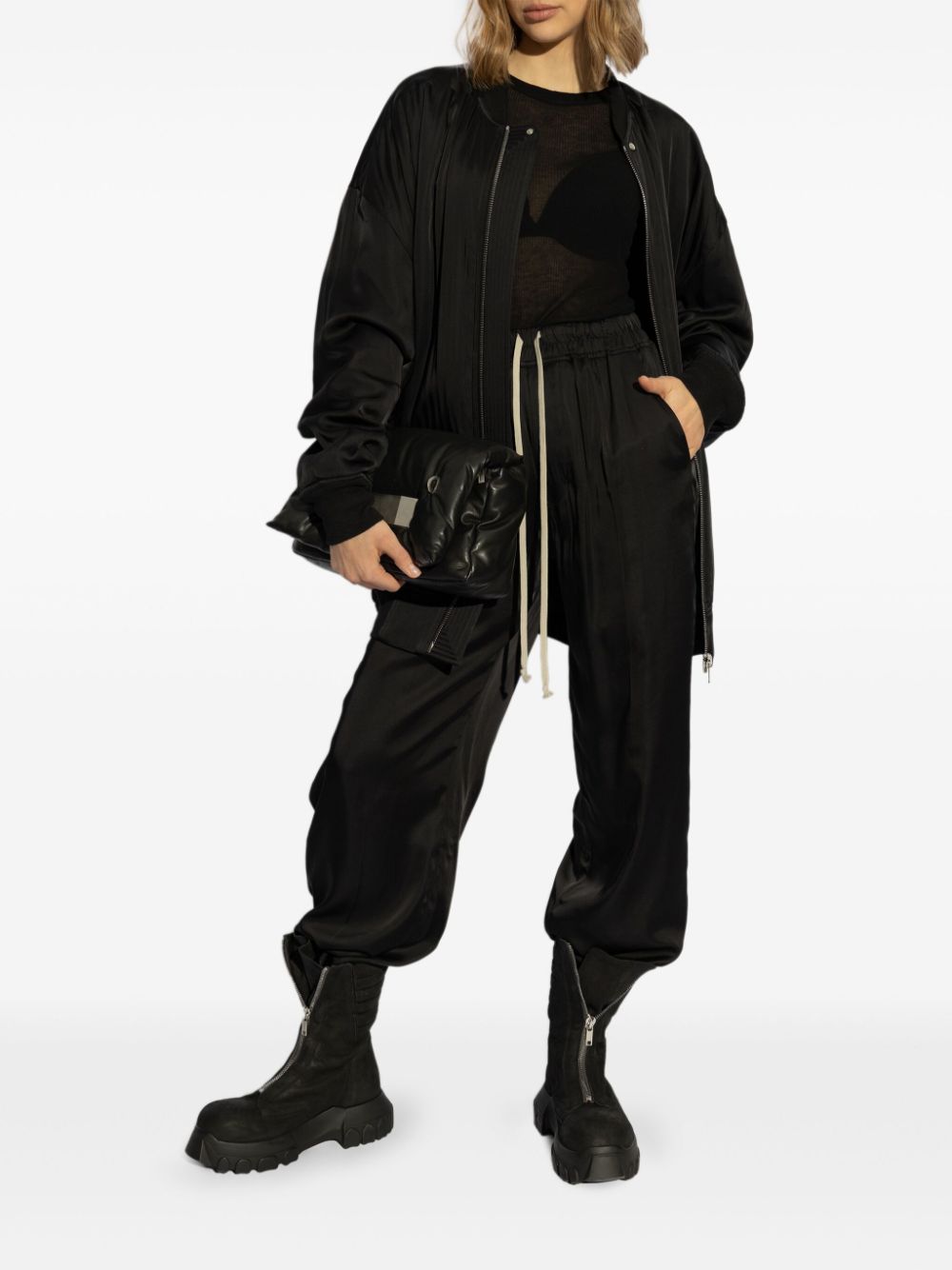 Rick Owens drawstring trousers - Zwart