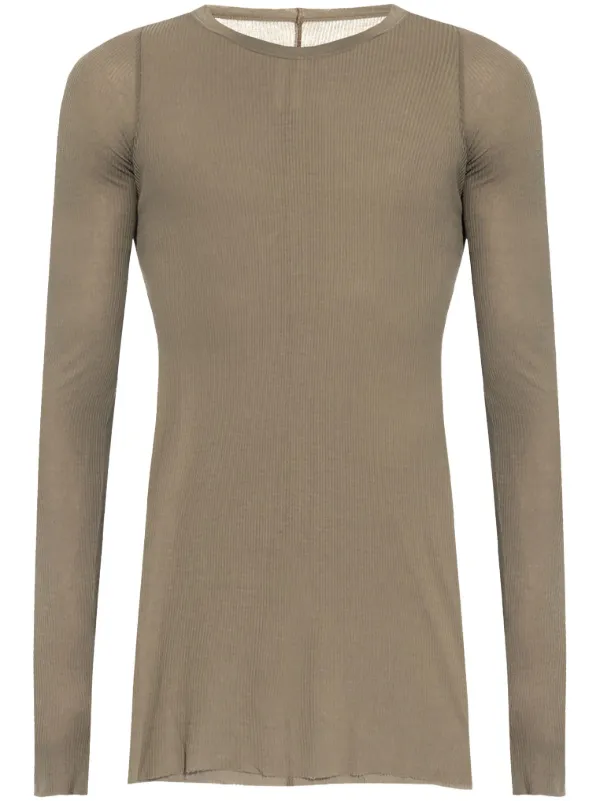 【関税込み】Rick Owens ブラウン Hollywood Basic 長袖Tシャツ 27608286_57443141_600.jpg