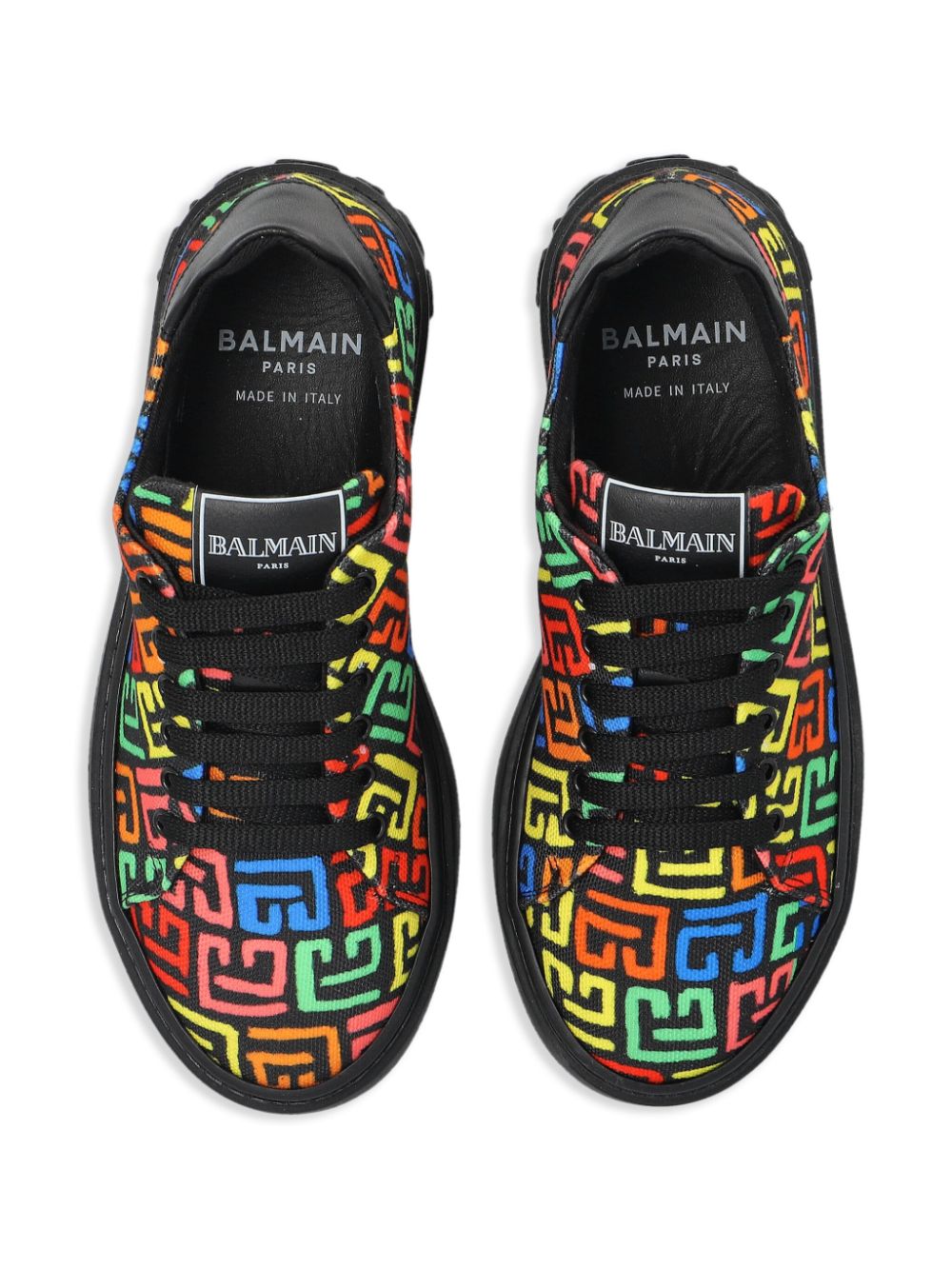 Balmain Kids Labyrinth sneakers Zwart