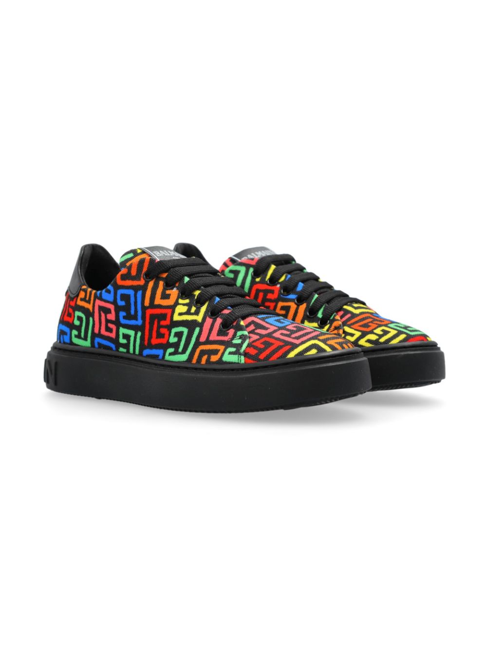 Balmain Kids Labyrinth sneakers Zwart