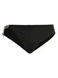 Rick Owens plaque-detail swimming trunks - Black