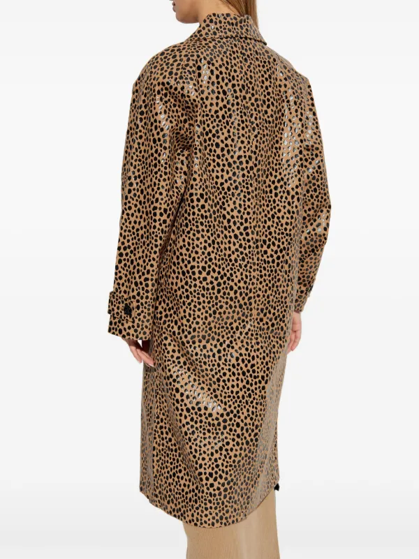 Michael Michael Kors Mantel Mit Geparden-Print Braun FARFETCH AT