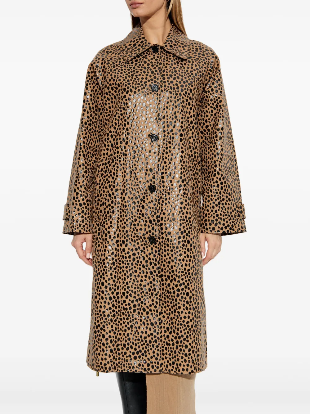 Michael Michael Kors cheetah-print coat - Bruin