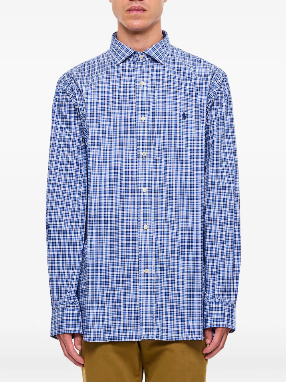 Polo Ralph Lauren チェック シャツ - ブルー Polo Ralph Lauren チェック シャツ - ブルー