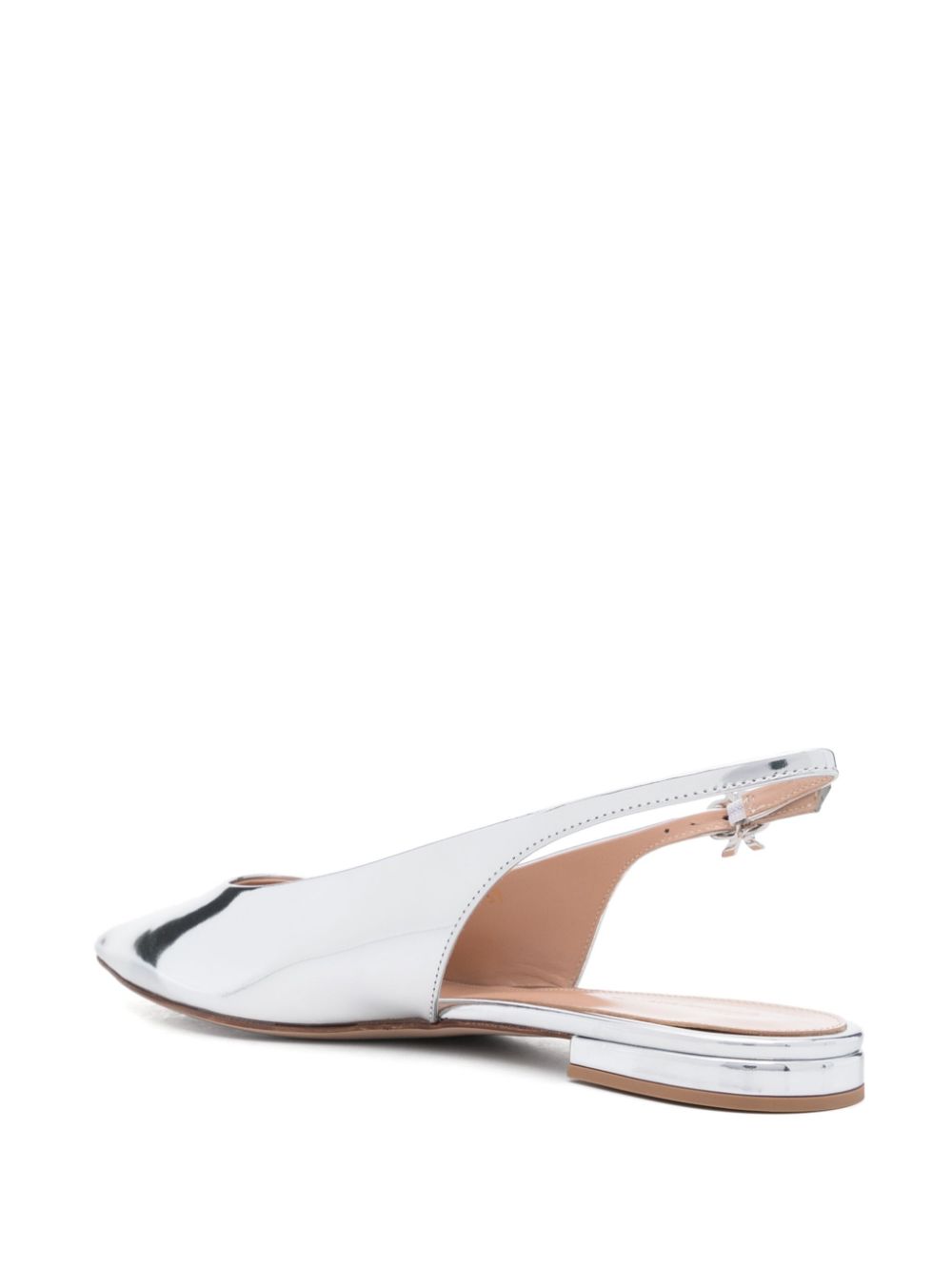 Gianvito Rossi Robbie ballet flats Zilver