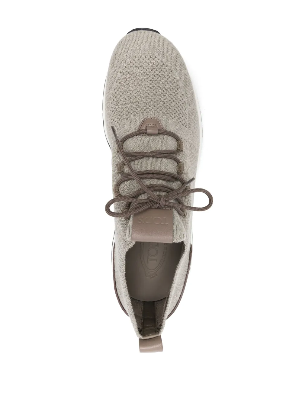 Tod's leather-trim sneakers Grey