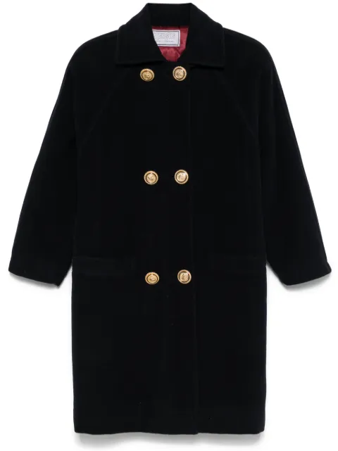 Versace Pre-Owned Cappotto doppiopetto anni '80