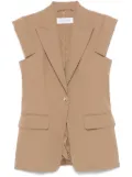 Max Mara Bergamo waistcoat - Brown