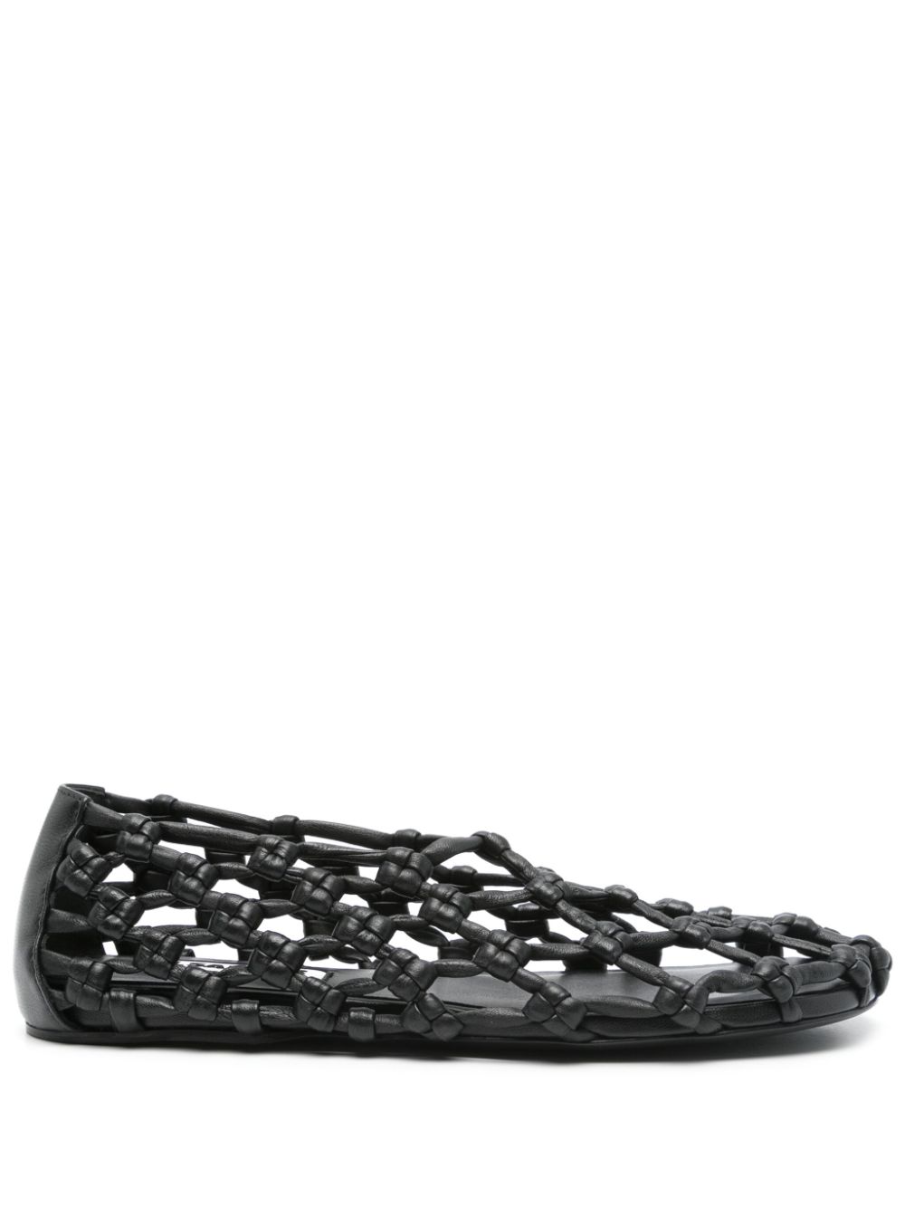 Jil Sander knot-detail ballet flats Black