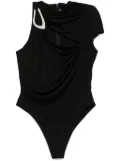 David Koma crystal-buckle bodysuit - Black
