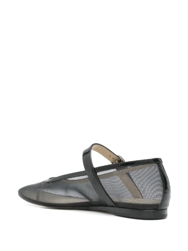 Le Monde Beryl メッシュ フラットシューズ | ブラック | FARFETCH JP