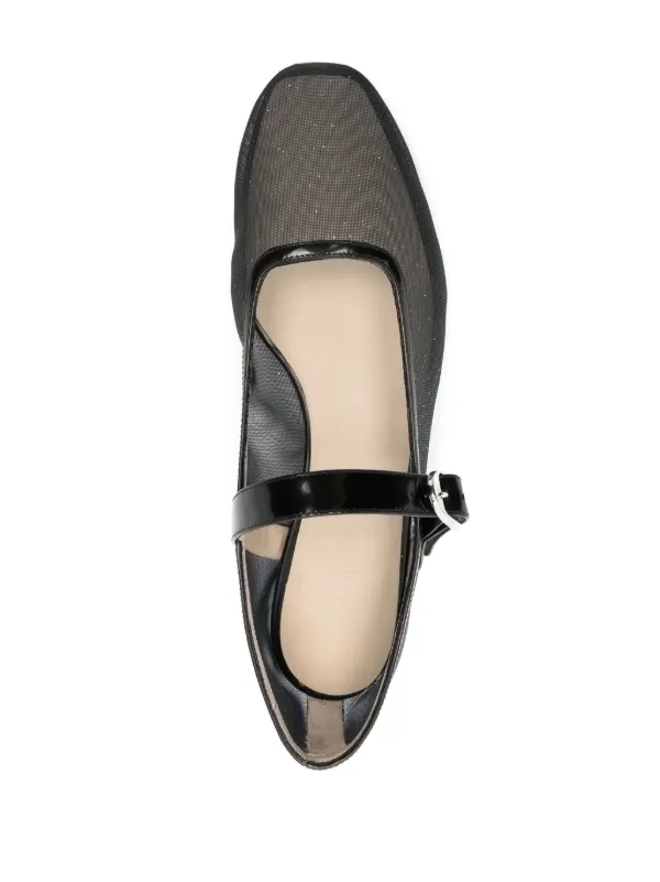 Le Monde Beryl メッシュ フラットシューズ | ブラック | FARFETCH JP