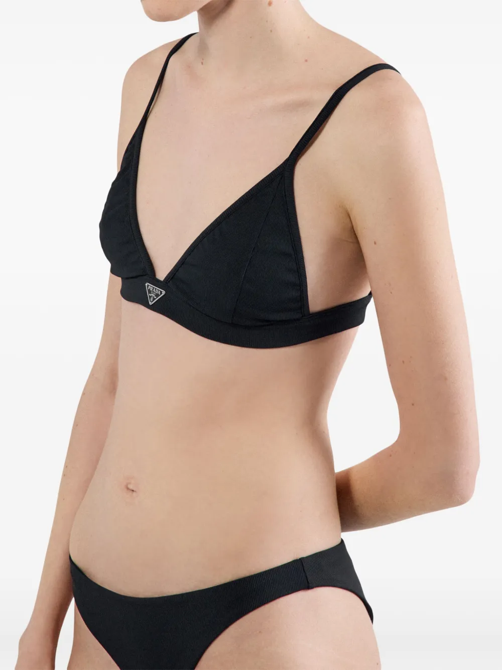 Prada Ribgebreide bikini Blauw