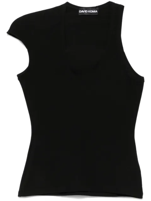 David Koma camiseta con mangas asimétricas