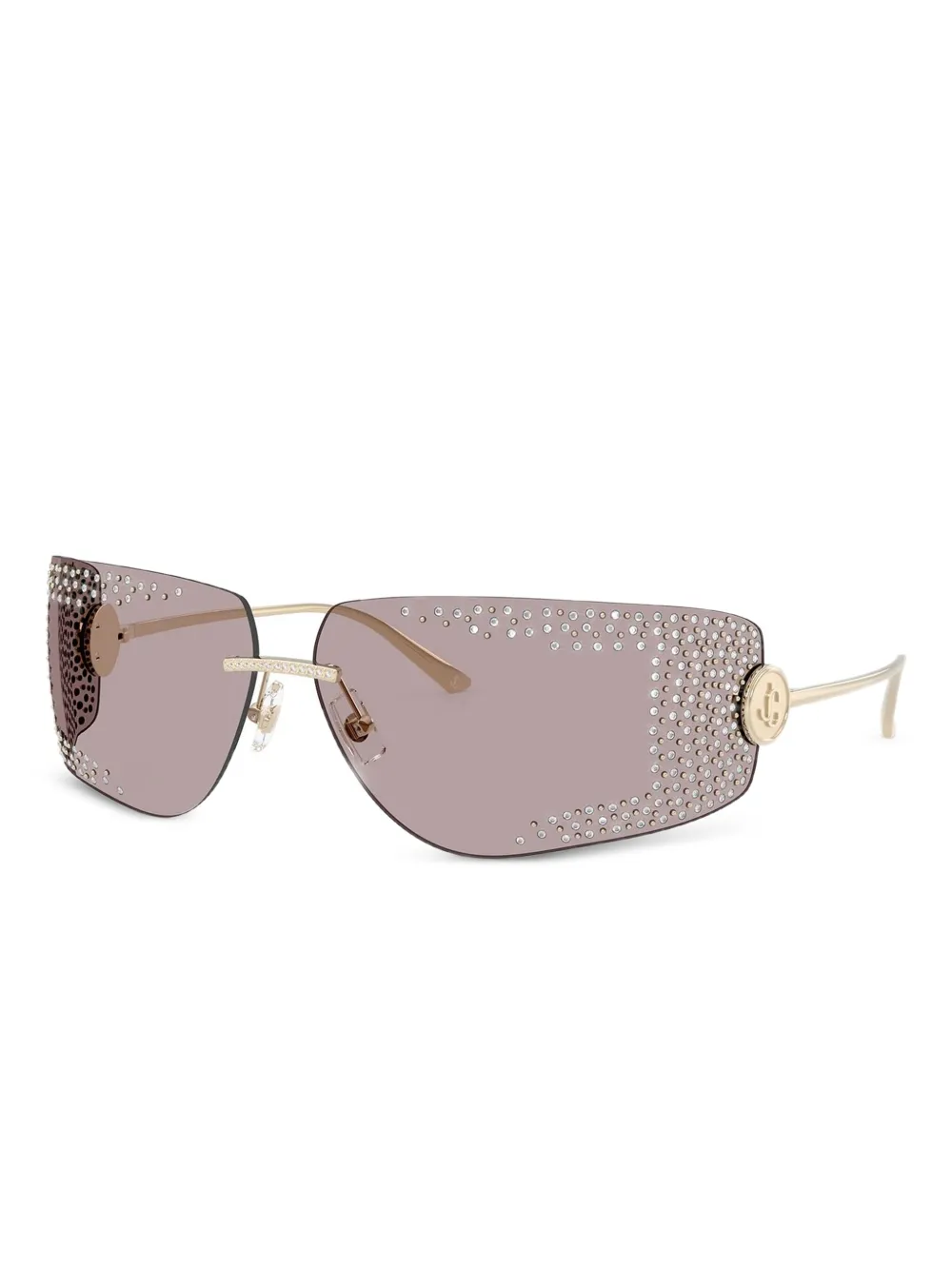 Jimmy Choo Eyewear lentes de sol JC4009B geométricas con detalles de cristales | Image 2