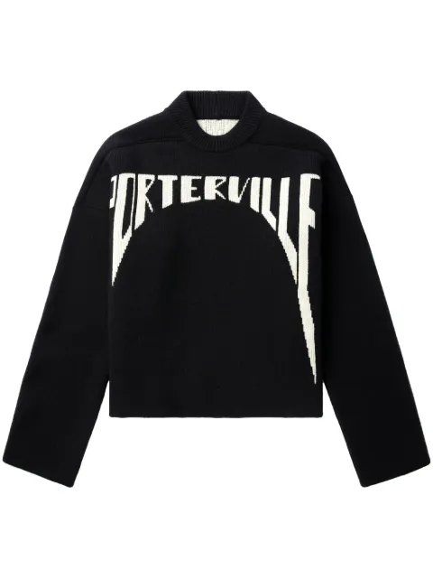 Rick Owens intarsia-knit logo jumper