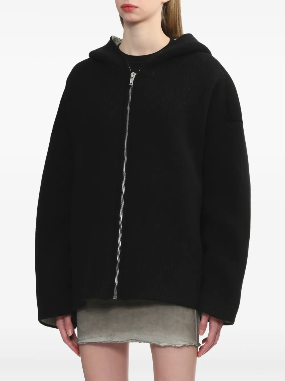 Rick Owens ジップアップ ロングカーディガン | ブラック | FARFETCH JP