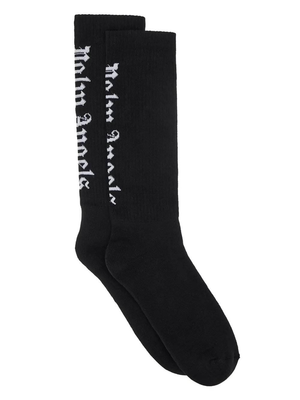 Palm Angels Sokken met logo-intarsia Zwart