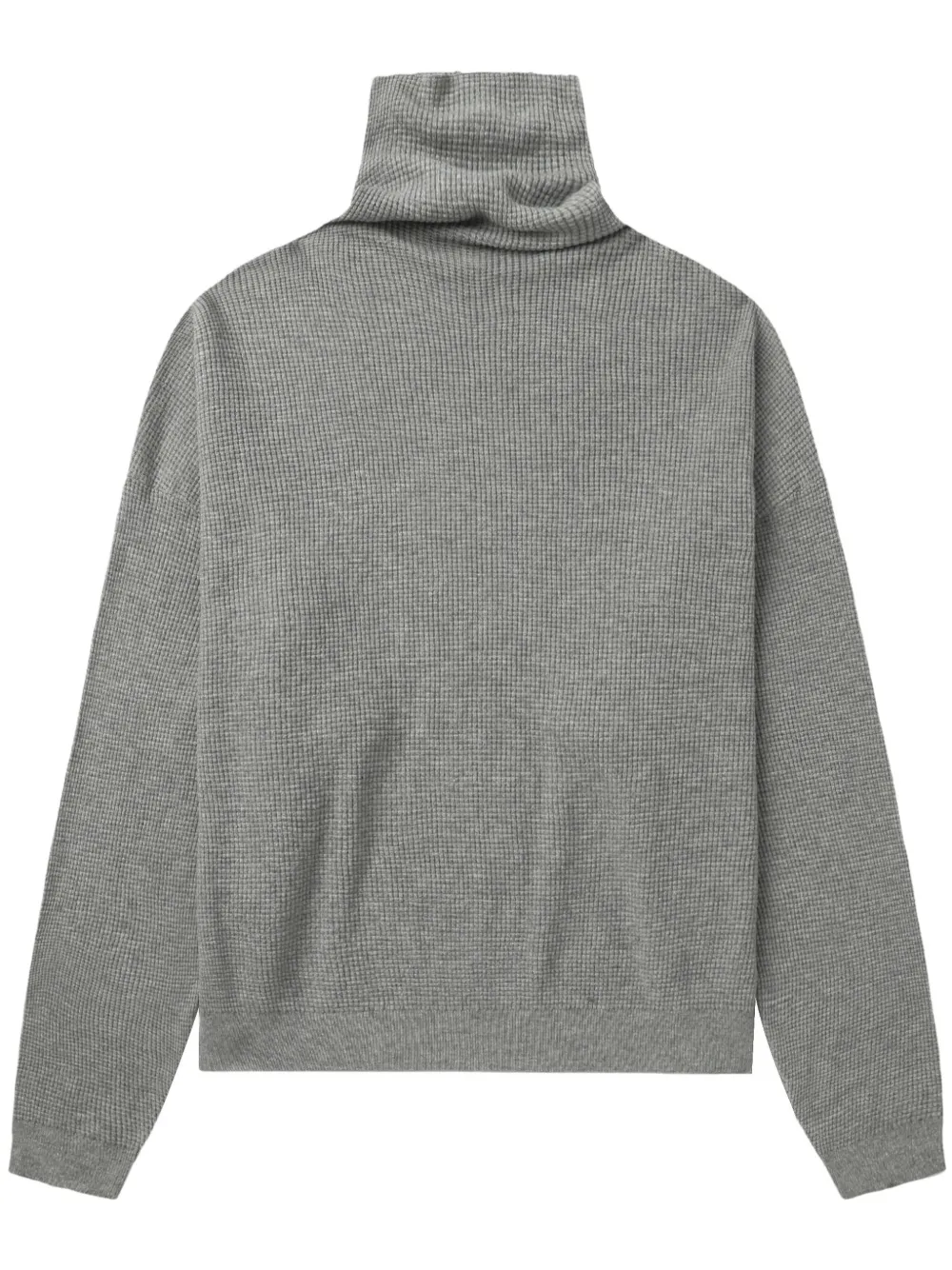 FEAR OF GOD ESSENTIALS pull en maille à design nervuré | gris | Image 1