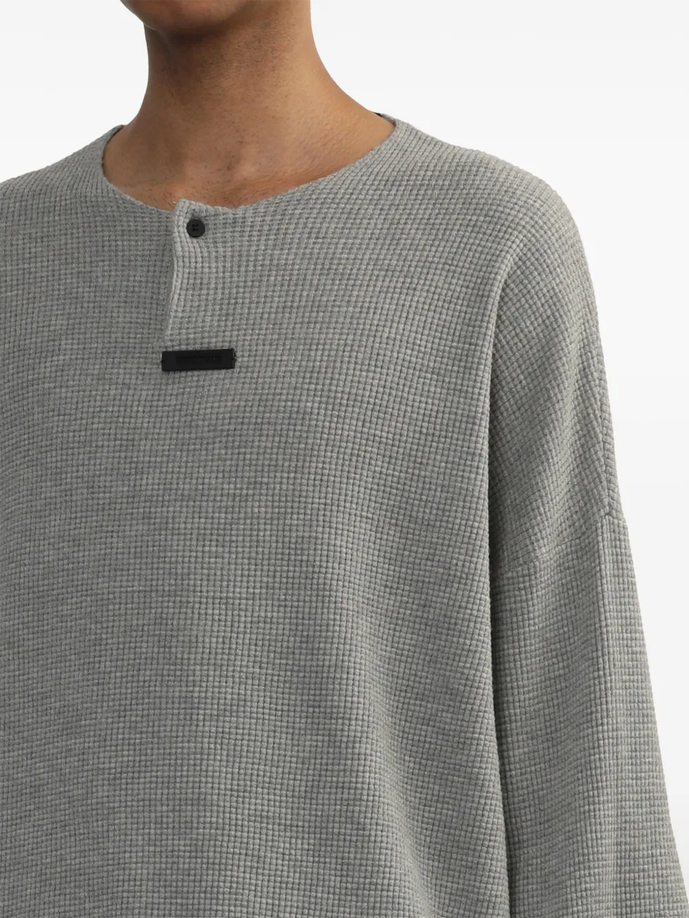 FEAR OF GOD ESSENTIALS Trui met logopatch Grijs