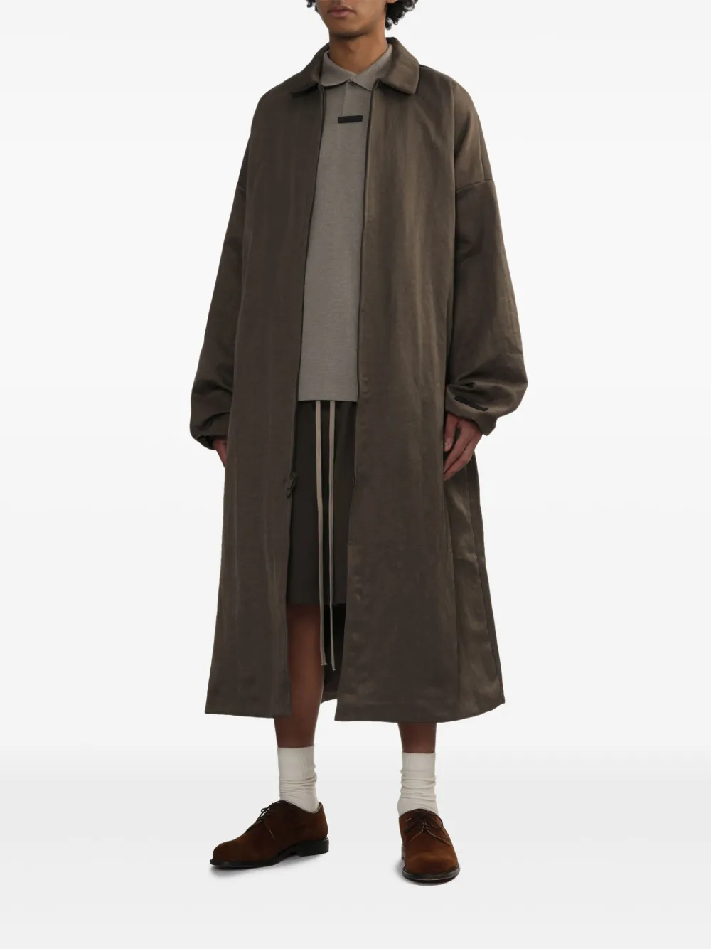 FEAR OF GOD ESSENTIALS Jas met logoprint Bruin