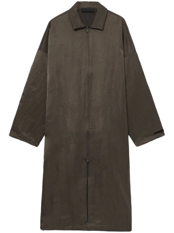 FEAR OF GOD ESSENTIALS ロゴ コート | ブラウン | FARFETCH JP