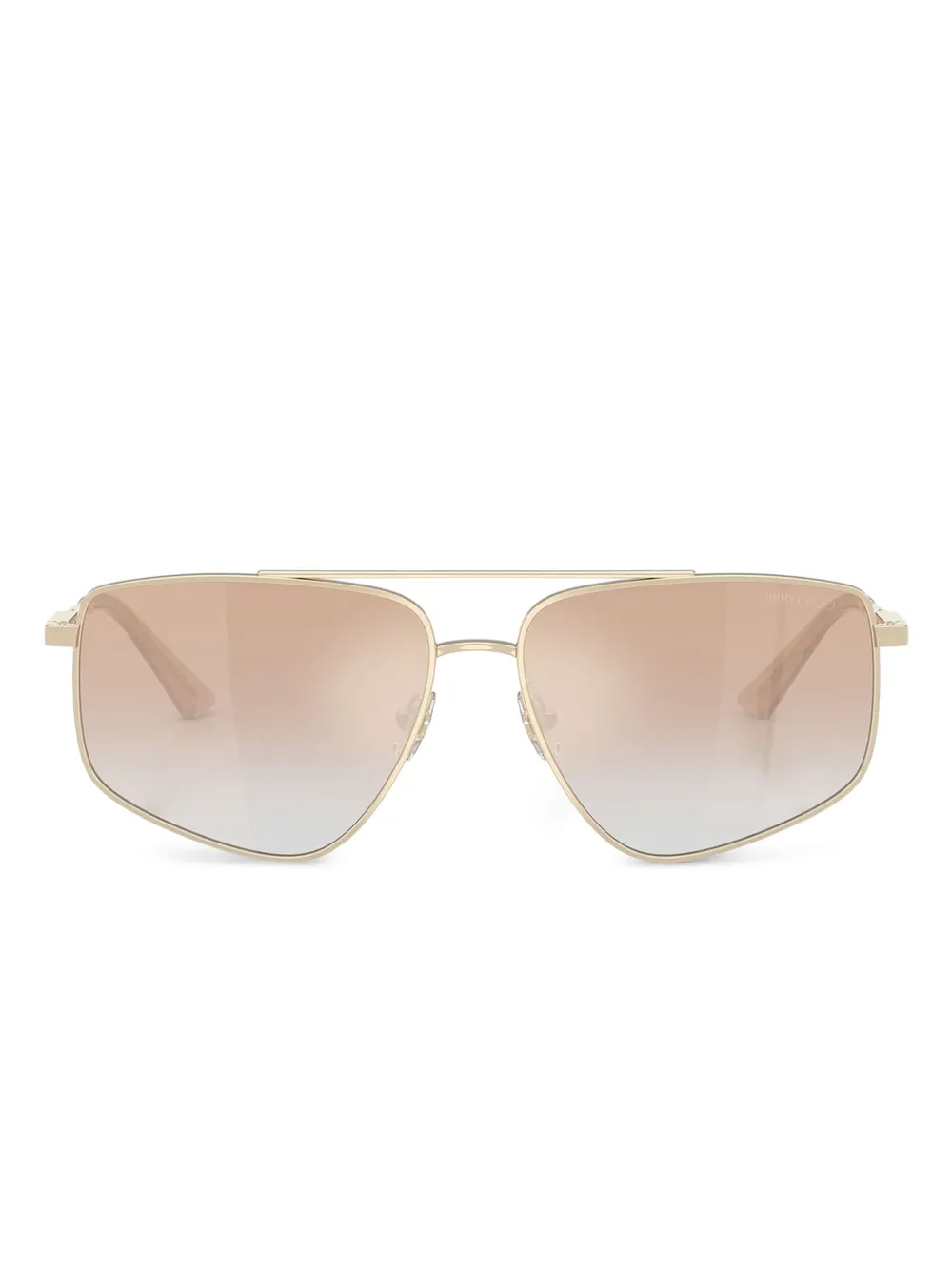 Jimmy Choo Eyewear lentes de sol con armazón geométrica | dorado | Image 1