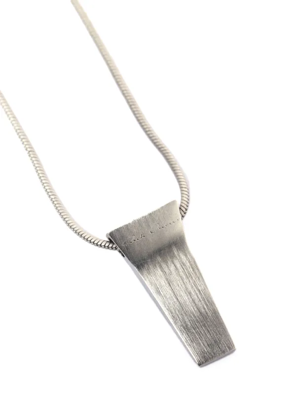 大人気◆Rick Owens◆Porterville Trunk チャームネックレス Rick Owens Porterville Trunk Charm Necklace | Silver