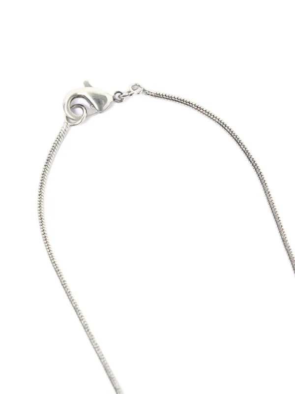Rick Owens Open Trunk Charm Necklace | Silver | FARFETCH