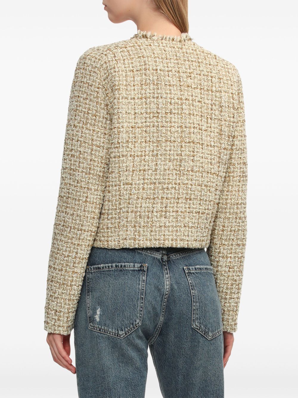 IRO TWEED CROPPED JACKET