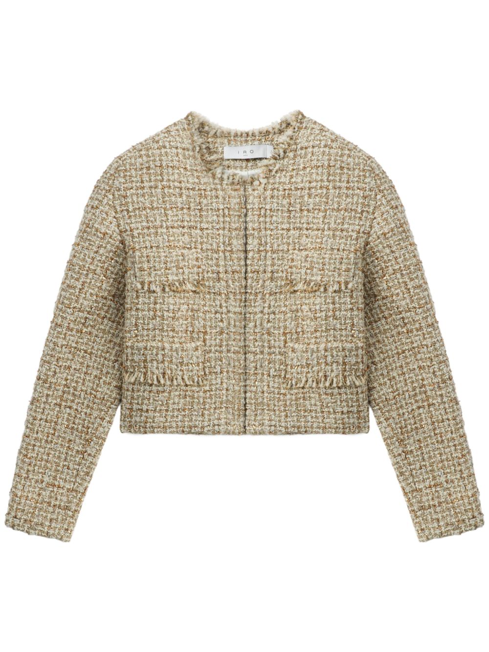 IRO TWEED CROPPED JACKET