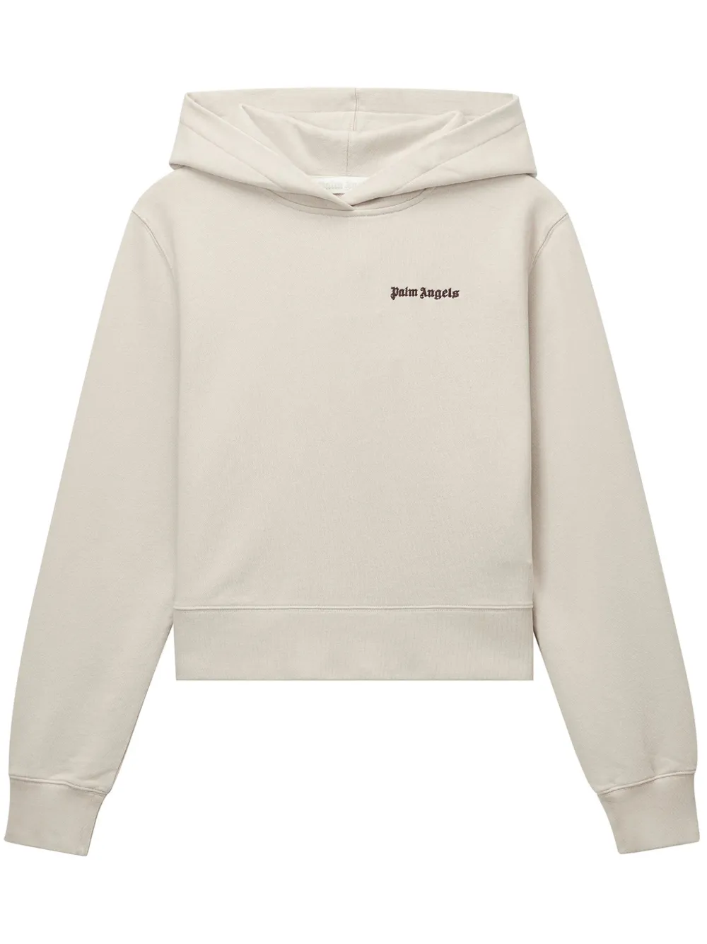 Palm Angels Hoodie met geborduurd logo Beige