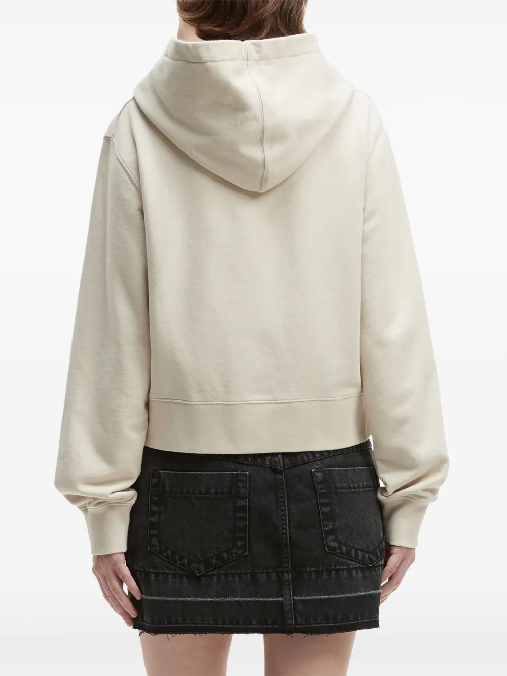 Palm Angels Hoodie met geborduurd logo Beige