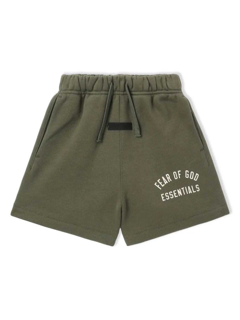 FEAR OF GOD ESSENTIALS KIDS Shorts met logoprint Groen
