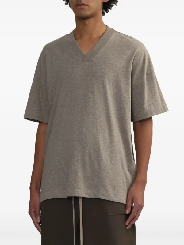 FEAR OF GOD ESSENTIALS V-neck T-shirt (pack Of three) Grey