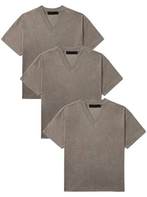 Lot de trois t-shirts à col v - FEAR OF GOD ESSENTIALS - Modalova
